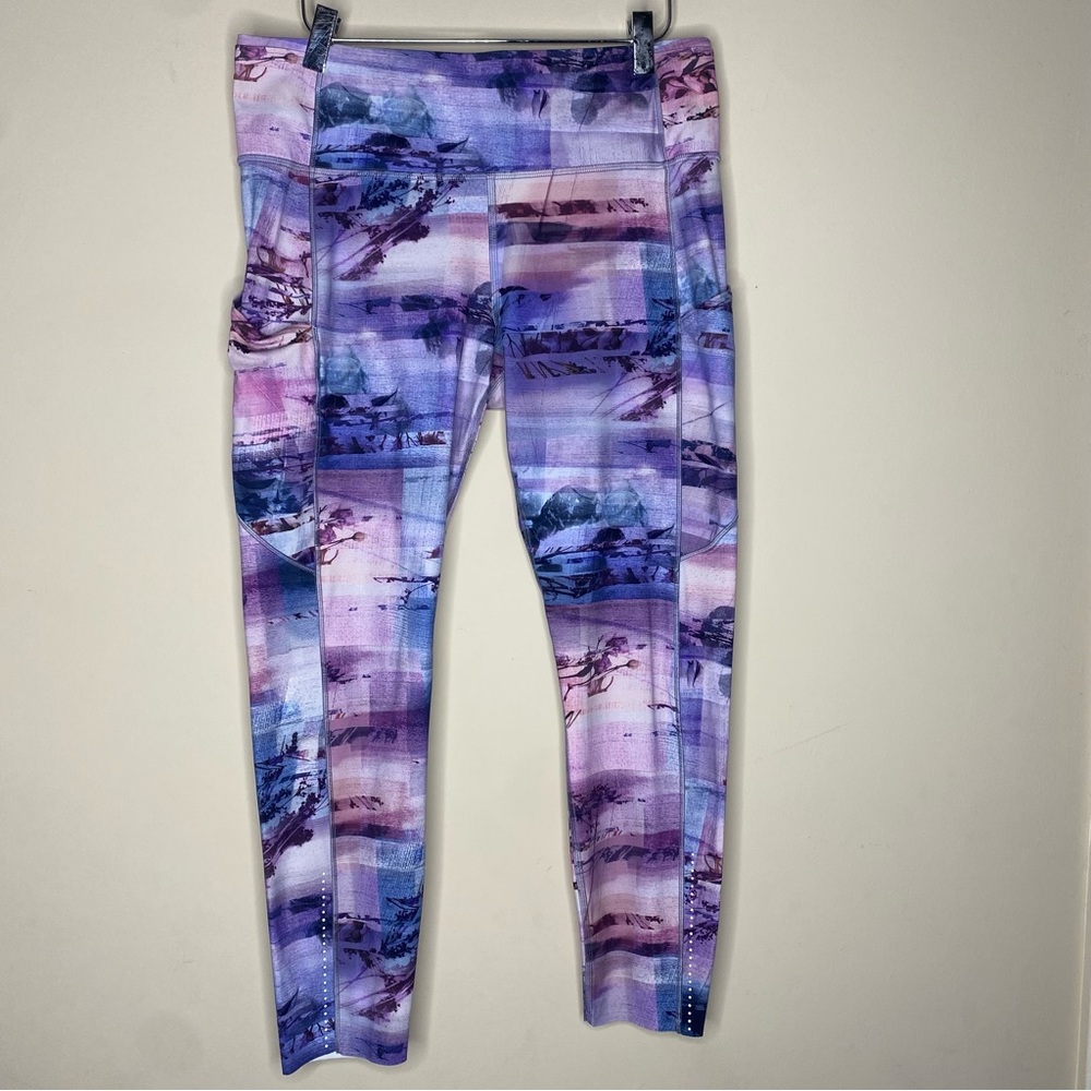 Lululemon Fast Free 7/8 Tight II *Nulux 25” Size 12 W5ATMS Yoga Athletic